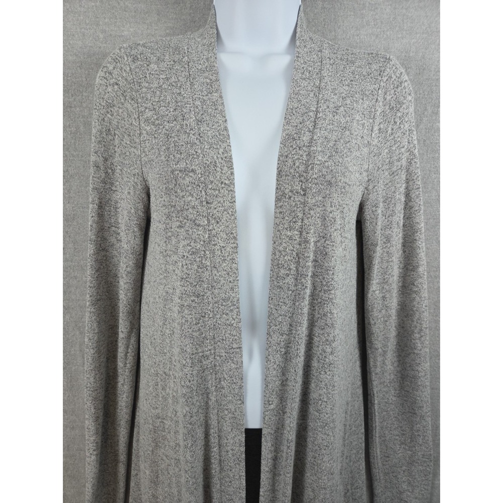 Abercrombie‎ & Fitch Womens S Open Front Long Cardigan Duster Gray Stretch Y2K